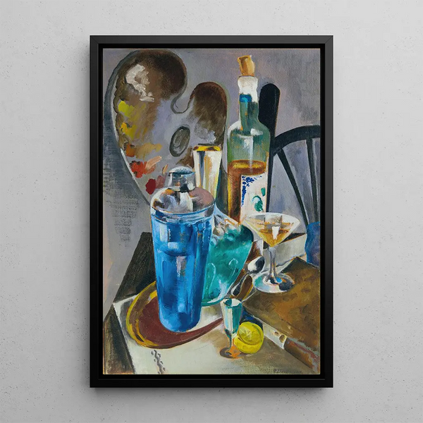 La table de l'artiste - Preston Dickinson — inramlat konstverk på väggen