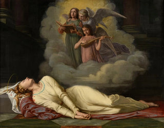Prosper Gurin - Sainte Ccile mourante entend un concert cleste.webp