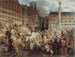 Le duc d'Orléans som färdas till rådhuset korsar Châtelet-torget den 31 juli 1830 - Prosper Lafaye — vy av konstverket