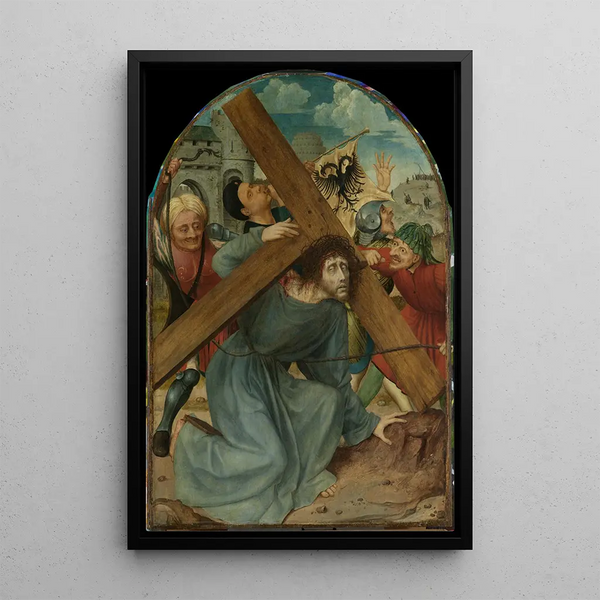 Christ portant la croix - Quentin Massys — inramlat konstverk på väggen