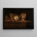 köksstill life - Quirijn van Brekelenkam — inramlat konstverk på väggen