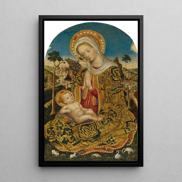 Vierge à l'Enfant - Quirizio di Giovanni da Murano — inramlat konstverk på väggen