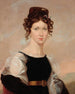 Portrait av Antonina Gepner född Czyszkowska 1813-1870, hustrur till konstnären - Rafał Hadziewicz — vy av konstverket