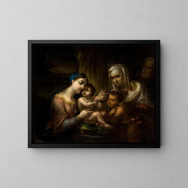La Sainte Famille - Rafał Hadziewicz — inramlat konstverk på väggen