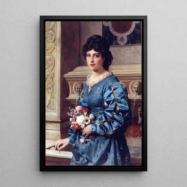 Le Bouquet - Raffaele Giannetti — inramlat konstverk på väggen
