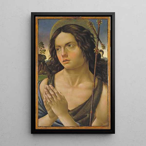 Saint Jean-Baptiste - Raffaellino del Garbo — inramlat konstverk på väggen