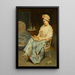 Ett ögonblick av reflektion - Raimundo de Madrazo y Garreta — inramlat konstverk på väggen