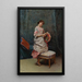 Aline som håller en hatt - Raimundo de Madrazo y Garreta — inramlat konstverk på väggen