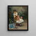 Aline med blommor - Raimundo de Madrazo y Garreta — inramlat konstverk på väggen