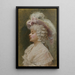 En elegant dam - Raimundo de Madrazo y Garreta — inramlat konstverk på väggen
