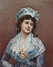 Contemplation - Raimundo de Madrazo y Garreta — vy av konstverket