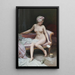 Efter badet, naken kvinna - Raimundo de Madrazo y Garreta — inramlat konstverk på väggen