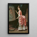 Modell som gör dumheter - Raimundo de Madrazo y Garreta — inramlat konstverk på väggen