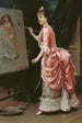 Modell som gör dumheter - Raimundo de Madrazo y Garreta — vy av konstverket