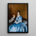 Porträtt av fru Clotilde de Cándamo och hennes son Carlos - Raimundo de Madrazo y Garreta — inramlat konstverk på väggen