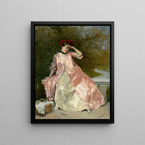 Raimundo de Madrazo y Garreta - Woman With A Picnic Basket.webp