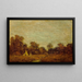 Campement au Coucher du Soleil - Ralph Albert Blakelock — inramlat konstverk på väggen