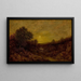 Lueur dorée - Ralph Albert Blakelock — inramlat konstverk på väggen