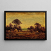 Campement indien - Ralph Albert Blakelock — inramlat konstverk på väggen