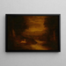 Hors des ombres grandissantes - Ralph Albert Blakelock — inramlat konstverk på väggen