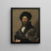 Portrait de Baldassarre Castiglione - Raphaël — inramlat konstverk på väggen