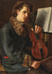 Le Violoniste - Raphael Rosenberger — inramlat konstverk på väggen