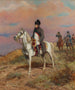 Napoleon på hästryggen - Raymond Desvarreux — vy av konstverket
