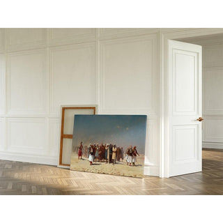 Recrues égyptiennes traversant le désert - Jean-Léon Gérôme | Reproduction Tableau Décoration murale affiche copie