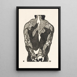 Reijer Stolk - Anatomische studie van de rugspieren van een man.webp