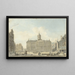 Amsterdam la place du Dam avec l'hôtel de ville et la Waag - Reinier Vinkeles — inramlat konstverk på väggen