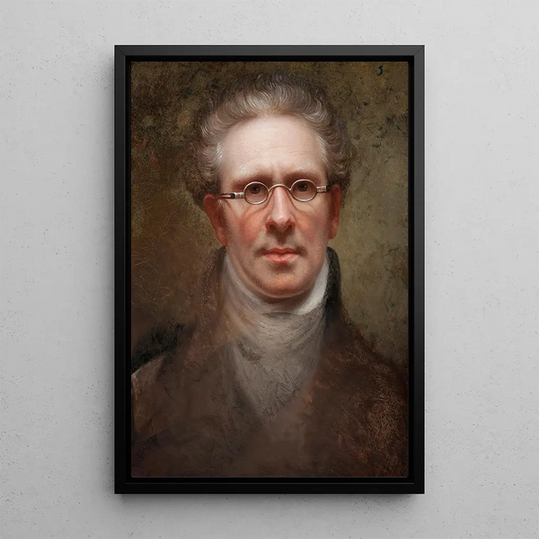 Självporträtt - Rembrandt Peale — inramlat konstverk på väggen