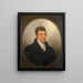The Marquis de Lafayette - Rembrandt Peale — inramlat konstverk på väggen
