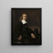 En ung man som sitter vid ett bord, kanske Govaert Flinck - Rembrandt van Rijn — inramlat konstverk på väggen