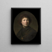 En ung man med en kedja - Rembrandt van Rijn — inramlat konstverk på väggen