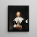 Agatha Bas - Rembrandt van Rijn — inramlat konstverk på väggen