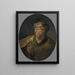 Buste d'homme en costume oriental - Rembrandt van Rijn — inramlat konstverk på väggen