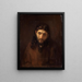 Tête du Christ - Rembrandt van Rijn — inramlat konstverk på väggen