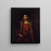 Man i pälsfodrad kappa - Rembrandt van Rijn — inramlat konstverk på väggen