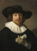 en man med ett musikblad - Rembrandt van Rijn — vy av konstverket