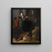 Minerve - Rembrandt van Rijn — inramlat konstverk på väggen