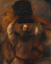 Moïse som bryter lagtabellerna - Rembrandt van Rijn — vy av konstverket