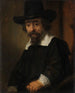 Portrait av Ephraïm Bueno - Rembrandt van Rijn — vy av konstverket