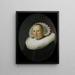 Porträtt av Maertgen van Bilderbeecq - Rembrandt van Rijn — inramlat konstverk på väggen