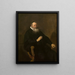 Porträtt av en kyrkoman - Rembrandt van Rijn — inramlat konstverk på väggen