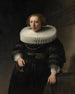 Portrait av en kvinna - Rembrandt van Rijn — vy av konstverket