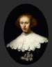Porträtt av en ung kvinna - Rembrandt van Rijn — vy av konstverket