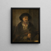 Porträtt av en gammal man - Rembrandt van Rijn — inramlat konstverk på väggen
