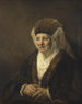 porträtt av en gammal kvinna - Rembrandt van Rijn — vy av konstverket