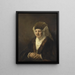 porträtt av en gammal kvinna - Rembrandt van Rijn — inramlat konstverk på väggen