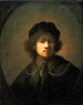 Portrait av konstnären som ung man - Rembrandt van Rijn — vy av konstverket
